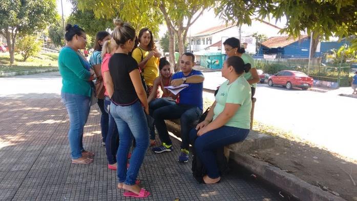 socioambiental. A equipe de estagiários do Projeam realizou levantamento de informações das condições ambientais na comunidade do Prosamim.