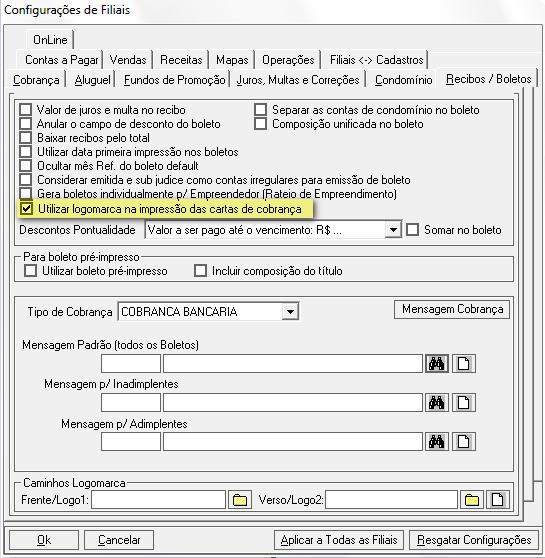 1. Novidades 1.1. Nova configuração para habilitar logomarcas em cartas de cobrança Disponível na nova versão do Group Shopping uma configuração que permite a impressão de cartas de cobrança com logomarcas.