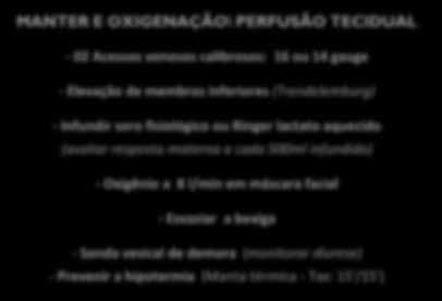 + HEMOCOMPONENTE CUIDADO COM A OPÇÃO CIRÚRGICA (sangramento) REAVALIAÇÃO DO TRATAMENTO