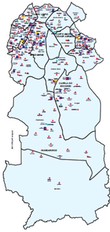 Coordenadoria Regional de Saúde Sul População : 2.657.643 (Fonte: SEADE 2014) Equipes ESF: 531 Sob Gestão Autarquia Municipal Hospitais 2 UPA 1 PA 1 OS 3 Sob Gestão Estadual Hospitais 4 AME Amb. Med.