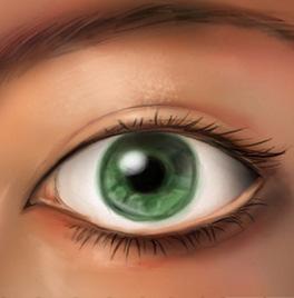 É conhecida popularmente como "branco do olho".