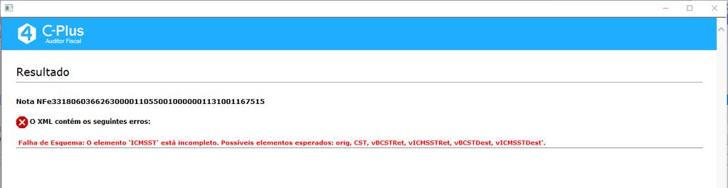 No momento da geração do XML para emissão da NF-e o C-Plus 4 retornará, caso encontre, as informações referentes as