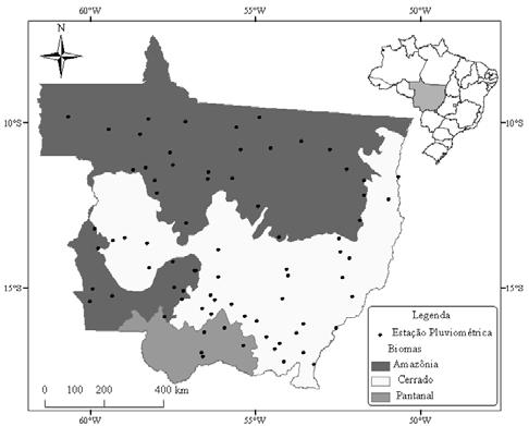 Distribuição Espaço-Temporal e Sazonalidade das Chuvas no Estado do Mato Grosso das do estado de Mato Grosso, há três grandes macro unidades climáticas da região, que seriam: a) Clima Equatorial