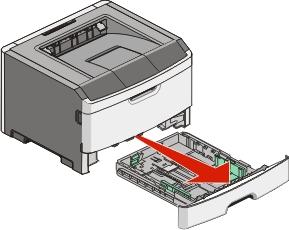 Carregamento de papel e mídia especial 29 Especificar uma direção de alimentação Borda Curta é a configuração padrão de fábrica da direção de alimentação para as configurações de papel Universal.