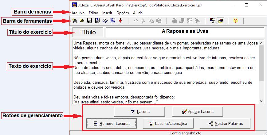 previamente definidas. Para dar inicio a atividade, clique no cardápio suspenso ou então no ícone de atividade.