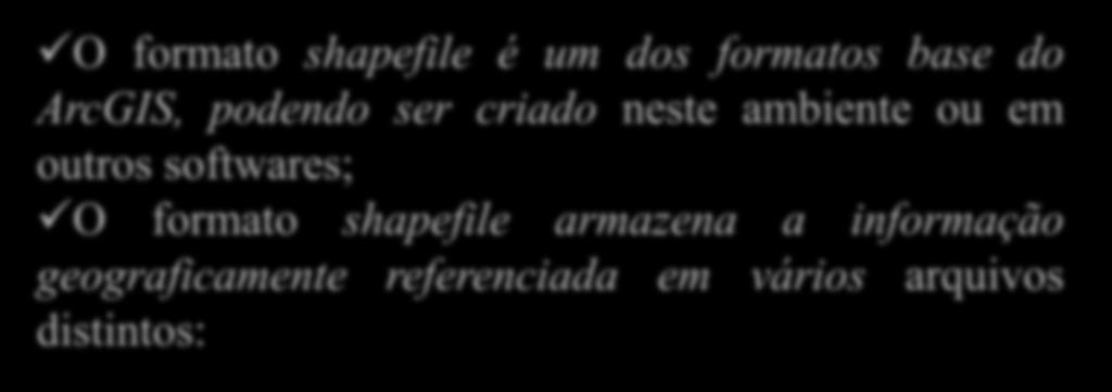 Formato Shapefile.