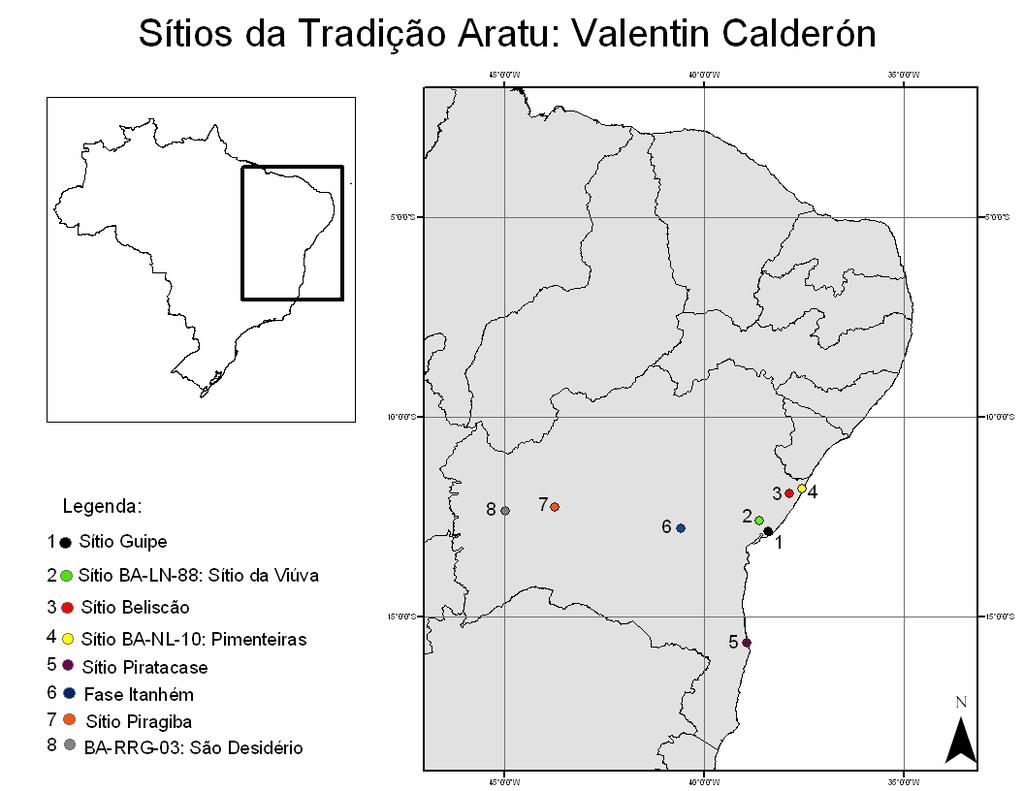 Outra fase identificada por Calderón é a fase Itanhém, dispersa entre o território do Município de Castro Alves e o limite sul na fronteira com o Espírito Santo.