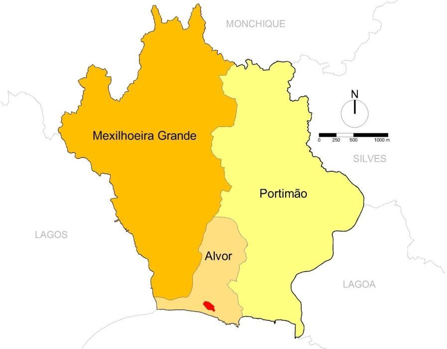 Figura 3 - Freguesias do concelho de Portimão Portimão era, nos Censos de 2001, o concelho com a quarta maior densidade populacional do Algarve.