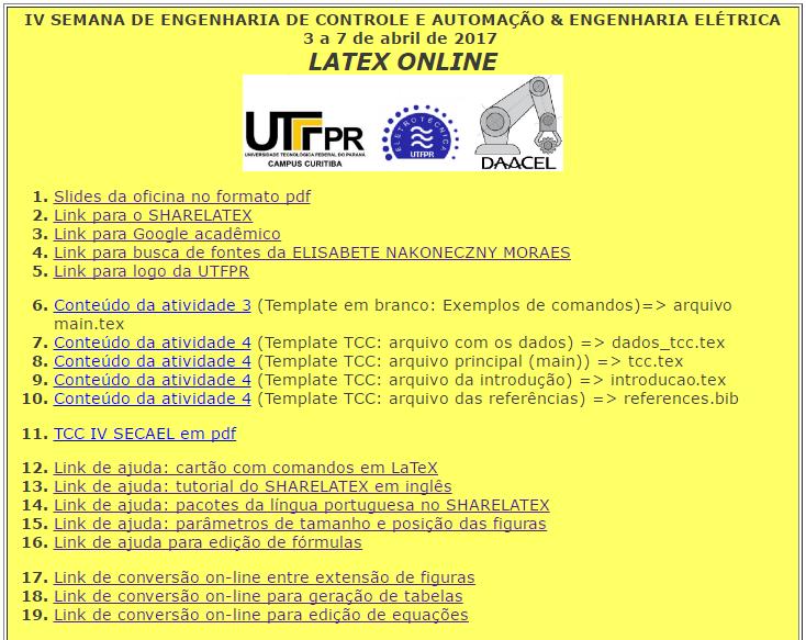 DAELT Abr/2017 13 WEB PAGE DE AUXÍLIO/ Noções