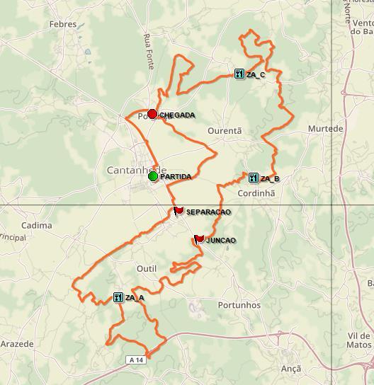 Zonas de Abastecimentos: ZA_A ZA_B ZA_C MARATONA Km Local GPS Localidade 1º POSTO DE ~KM 21,5 Largo Clube 3 40.298980, - VILANOVA ABASTECIMENTO 3060-491 8.603317 OUTIL 2º POSTO DE ~KM 44,5 R.