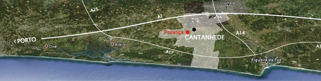 Como chegar Do sentido SUL - NORTE Se viajar de carro e se o fizer pela A1, no sentido SUL-NORTE, deverá sair no nó de COIMBRA NORTE, com destino a CANTANHEDE/FIGUEIRA DA FOZ, circulando pela A14.