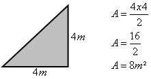 demonstrada para obter a área da região triangular.