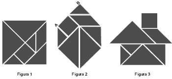 Se o lado AB do hexágono mostrado na figura 2 mede 2 cm, então a área da figura 3, que representa uma casinha, é igual a a) 4 cm 2. b) 8 cm 2. c) 12 cm 2. d) 14 cm 2. e) 16 cm 2.