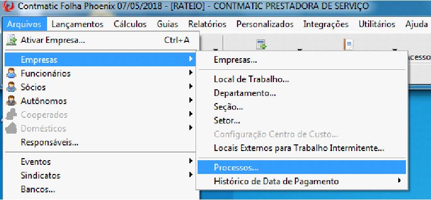 S-1070 Tabela de Processos Administrativos Judiciais Para que seja feito o