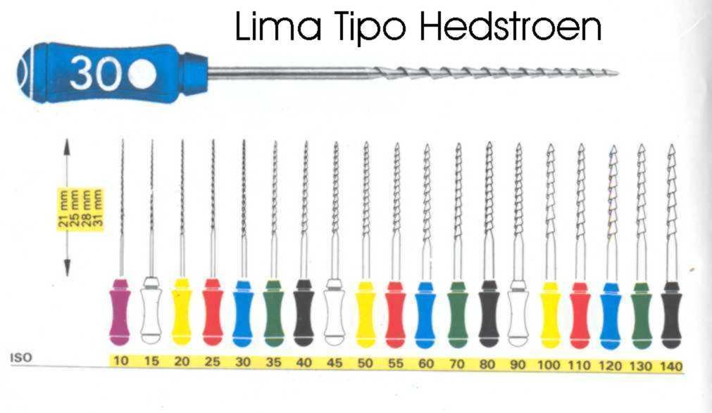 Instrumental endodôntico Instrumentos Endodônticos LIMAS TIPO