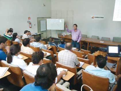 A primeira disciplina em andamento é Citricultura Geral.