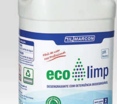 Para sujeira pesada utilize: 1 parte de Ecolimp para 10 partes de água ATENÇÃO: o