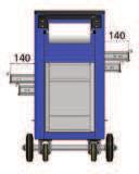 ARROS OFIINA / MANUTENÇÃO Fechados R-87 600 400 915 20 21,7 1 gaveta modelo B 1 prateleira fixa Estações