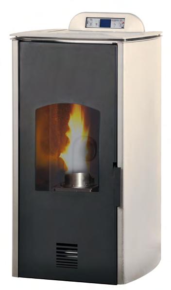 Braciere circolare con post combustione - CCS LAMINOX (Circular Combustion System) Small size and power pellet thermo-stove, the most economie produced by Laminox, coating similar to Rosa mode!