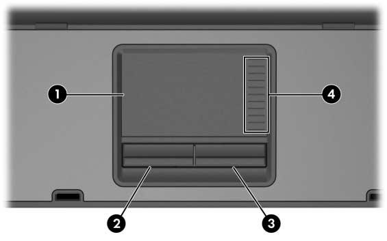 3 Dispositivos Apontadores e Teclado Dispositivos Apontadores TouchPad (Somente Modelos Selecionados) A