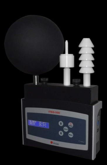 1- Descrição Geral O equipamento ITEG-500 consiste em um Termômetro de Globo Digital desenvolvido totalmente com tecnologia nacional e atende às normas brasileiras NR-15 e NHO-06.