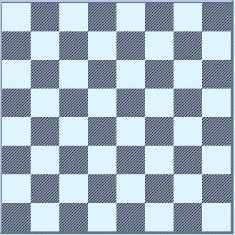 1. O tabuleiro Um tabuleiro de xadrez é dividido em 64 partes (8 horizontais x 8 colunas).