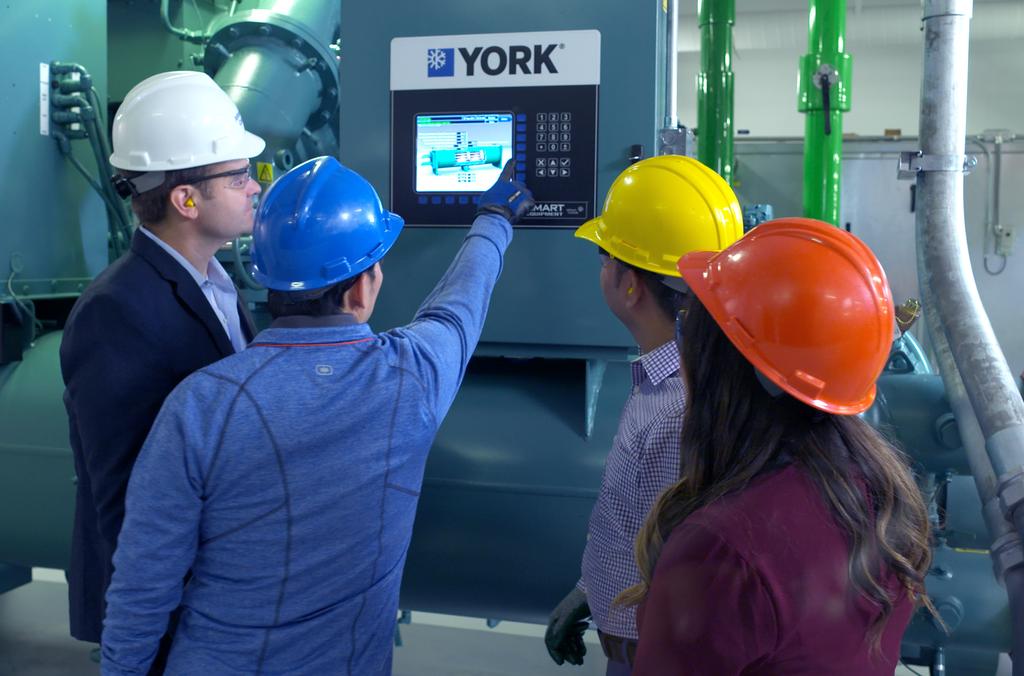 Custos de propriedade extremamente menores Para maximizar o valor, o design do YORK YZ foi especificamente otimizado para utilizar um novo refrigerante de baixo Potencial de Aquecimento Global (PAG).