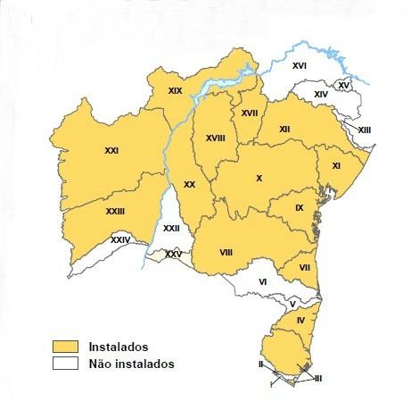 67 e de Minas Gerais, respectivamente. Ainda na Região Atlântico Leste, as RPGAs do Rio Real (XIII) e do Rio Vaza-Barris (XIV) são compartilhadas com o estado de Sergipe.