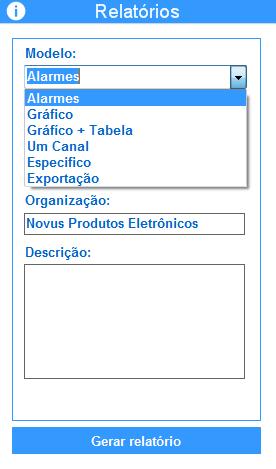 Abrir arquivo 2. Coletar 3. Salvar arquivo 4. Junção de gráficos 5. Filtro de dados 6. Zoom + 7. Zoom 8. Propriedades 9. Relatórios e Exportação de dados 10. Envio de dados para NOVUS Cloud 11.