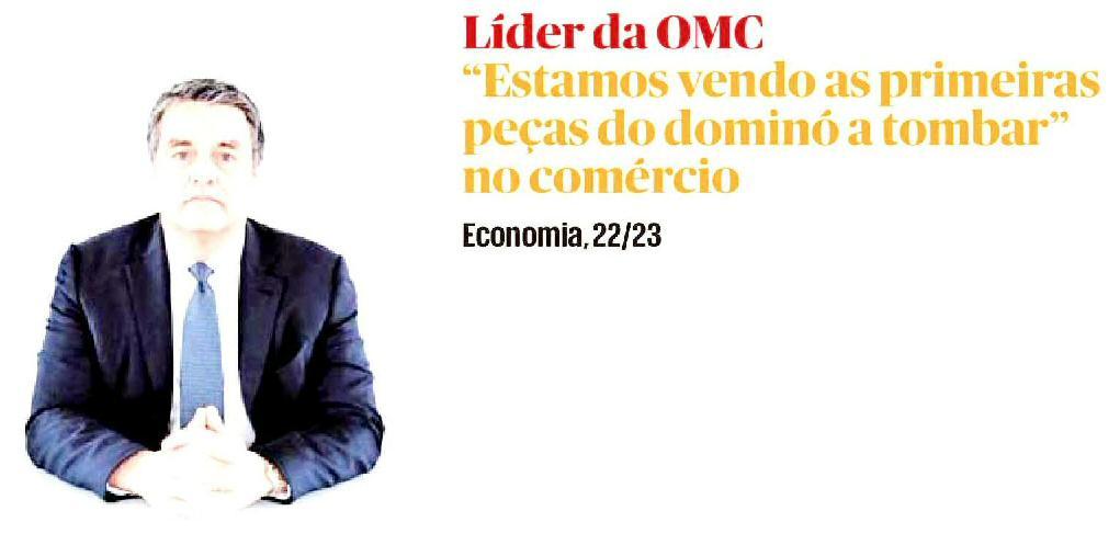 Líder da OMC "Estamos vendo as