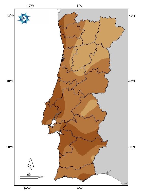 SPI (Standardized Precipitation Index) O índice meteorológico de seca SPI permite quantificar o défice de precipitação em diferentes escalas temporais: 1, 2, 3, 6, 9, 12.