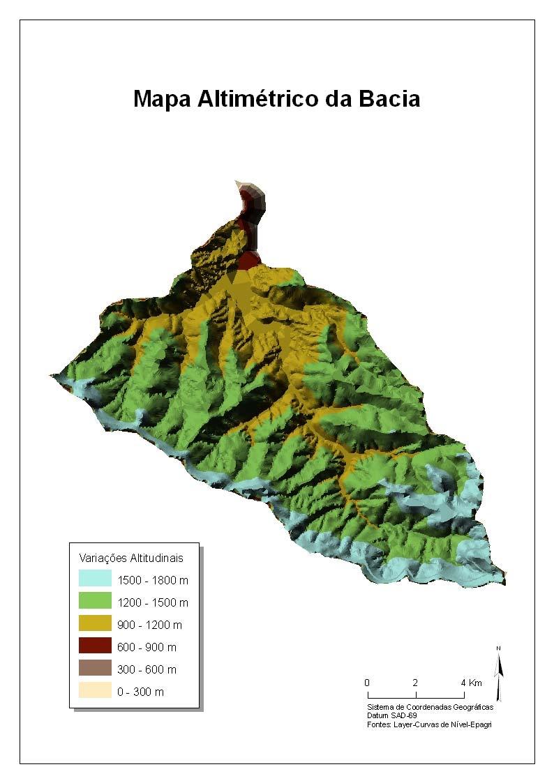 Segundo Arantes (2007) a bacia hidrográfica do Rio Urubici fisiograficamente apresenta uma área de drenagem de aproximadamente 127,4 Km² com perímetro de 56,2 Km.