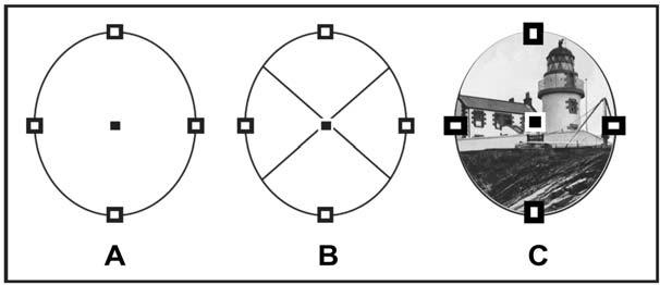 LAYOUT DE QUADROS E PÁGINAS Você pode desenhar objetos no documento e usá-los como caminhos ou quadros.