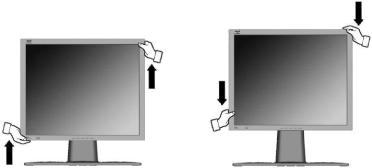 Modos horizontal/vertical O LCD display pode operar tanto em modo Horizontal como em modo Vertical.
