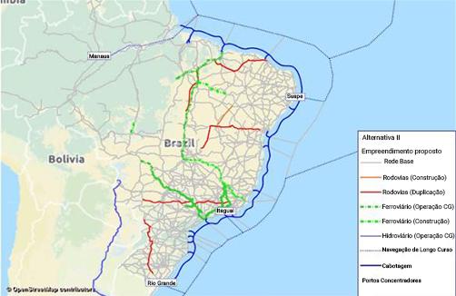 A característica da navegação de longo curso torna raro as interferências feitas em hidrovias para este tipo de navegação, pois as imensas dimensões marítimas garantem tranquilamente o fluxo dos