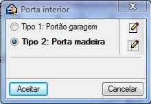 Prima sobre uma das extremidades de uma porta interior, como indica a figura seguinte. 3.