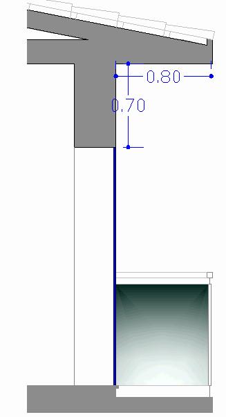 Salienta-se, que mesmo não existindo pala vertical o software vai considerar uma pala com 0.