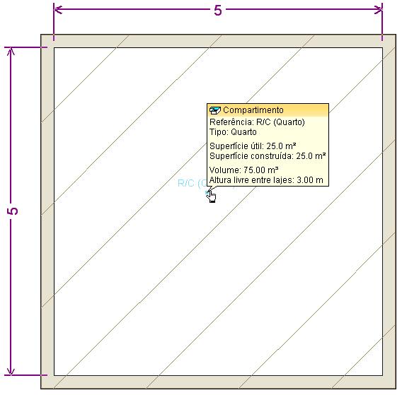 TERM 293 Fig. 4.197 Constata-se que em relação ao caso anterior (4): A altura livre entre lajes manteve-se em 3.00 m entre Rés-do-chão e 1º Andar. O volume do R/c manteve-se em 75.00 m 3.