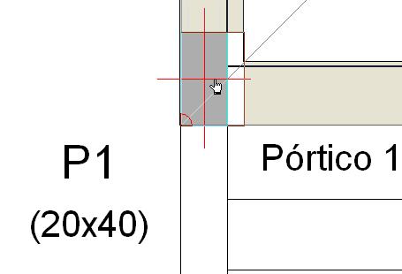 TERM 78 Fig. 3.169 Prima nos restantes pilares da esquerda que pertencem à fachada do edifício. Para terminar prima com.