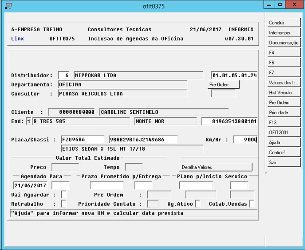 UTILIZAÇÃO DO PACOTE RESPONSÁVEL: AGENDAMENTO / CONSULTOR DE SERVIÇOS / CAIXA 3.