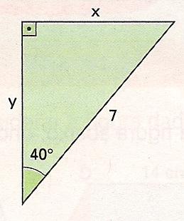 ª Lista de Trigonometria no Triângulo Retângulo No