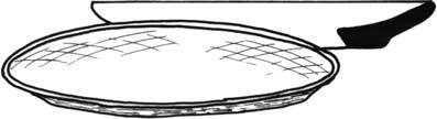 Fig. 8 - Projeção do contorno formal dos assadores. Desenho: Malu Prado. sob a qual é aplicada uma nova camada moldada em forma discoidal (Fig.10-2).