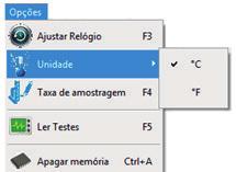 Para configurar o intervalo entre as amostragens