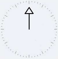 31 4 GRUPOS Observe o relógio analógico da figura 12. Suponha que o ponteiro se movimenta no sentido horário e retorna ao ponto inicial representado na figura depois de sessenta minutos.