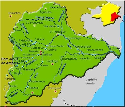 4. ESTUDO DE CASO O município de Bom Jesus do Amparo está situado a 69 km de Belo Horizonte.