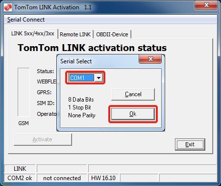 Configurar uma ligação Bluetooth com o Activation Tool Esta secção descreve a forma de emparelhar o seu LINK 105 com o LINK 5xx/4xx utilizando o Activation Tool.