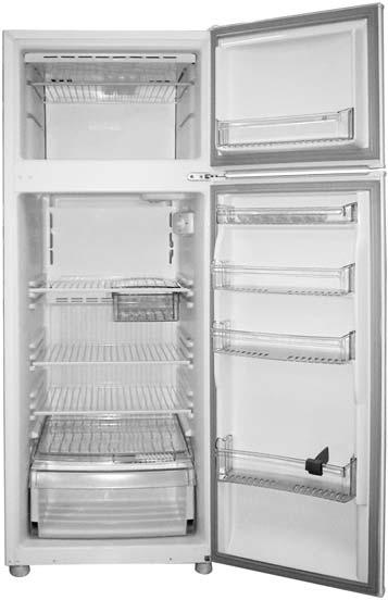 Nivelamento: Coloque o refrigerador no local escolhido e ajuste os pés estabilizadores para garantir a estabilidade do seu Para o nivelamento do refrigerador, gire os pés estabilizadores até