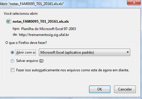 8.10.2 Importar Planilhas Clicando no ícone, o docente poderá importar os dados da avaliação dos Alunos Matriculados em formato de