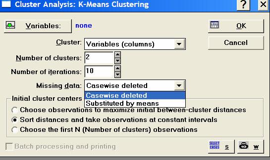 Clusters; calcula, para cada cluster o respectivo centróide; 2.