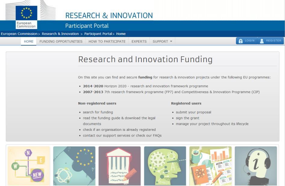 Gestão de Projecto Portal do Participante (1) Ponto único de entrada para a interacção com a CE Registo da organização Disponibiliza serviços de apoio à monitorização e gestão ao longo dos ciclo de